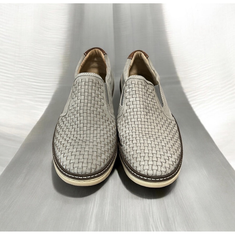 Johnston & Murphy McGuffey Woven Slip On Sheepskin Nubuck 11M - Picture 2 of 9
